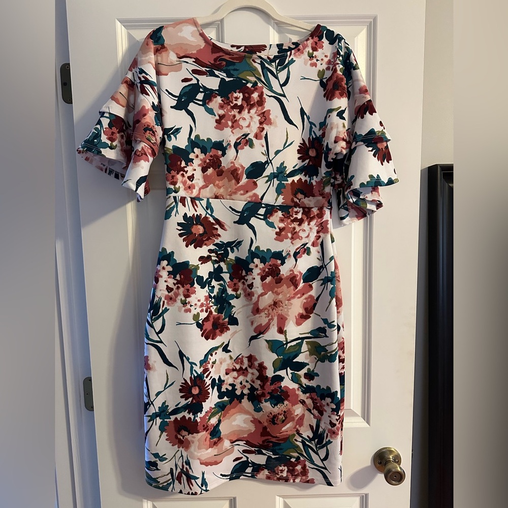 JessaKae Multicolor Floral Midi Dress